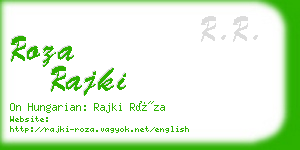 roza rajki business card